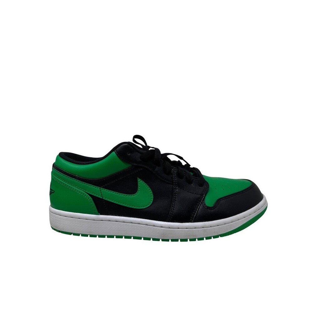 Nike Air Jordan 1 Low Men's Size 11 Lucky Green  Black/Green 553558-065 sneakers - Picture 3 of 14